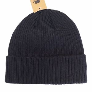 Beanie Hat Men's Black Warm Lined Knit Hat Winter Beanie Unisex 100% Acrylic